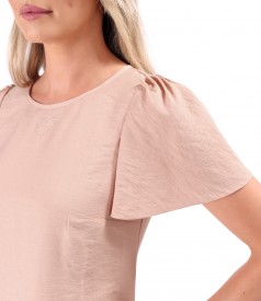 Rochie eleganta cu maneci ample scurte