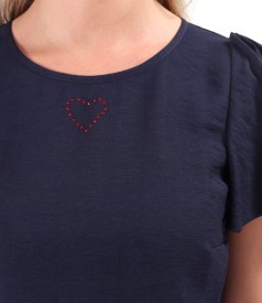 Rochie eleganta cu maneci ample scurte