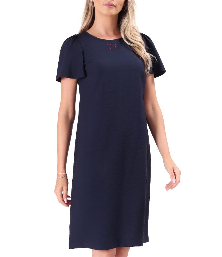 Rochie eleganta cu maneci ample scurte
