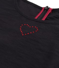 Rochie eleganta cu maneci ample scurte