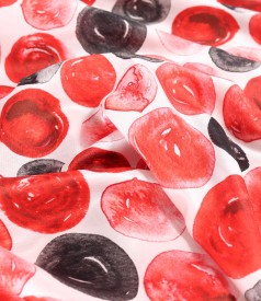 Rochie midi din bumbac cu matase naturala