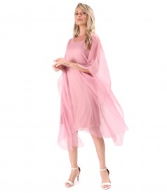 Rochie fluture din voal de matase naturala