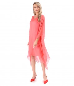 Rochie fluture din voal de matase naturala