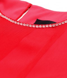 Rochie de seara din voal de matase naturala