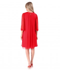 Rochie de seara din voal de matase naturala