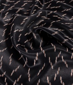 Rochie midi din satin de viscoza imprimata cu motive geometrice