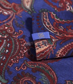 Rochie din jerse elastic gros imprimat cu motive paisley