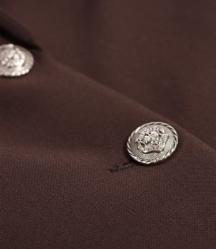 Sacou office din stofa elastica cu viscoza