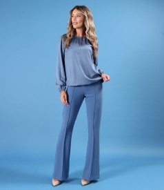 Bluza eleganta din viscoza satinata