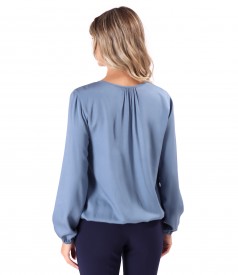 Bluza eleganta din viscoza satinata