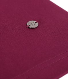 Bluza din jerse elastic uni cu maneci 3/4