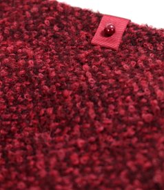 Fusta office din bucle cu lana si apaca