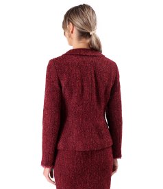 Sacou din bucle cu lana si alpaca