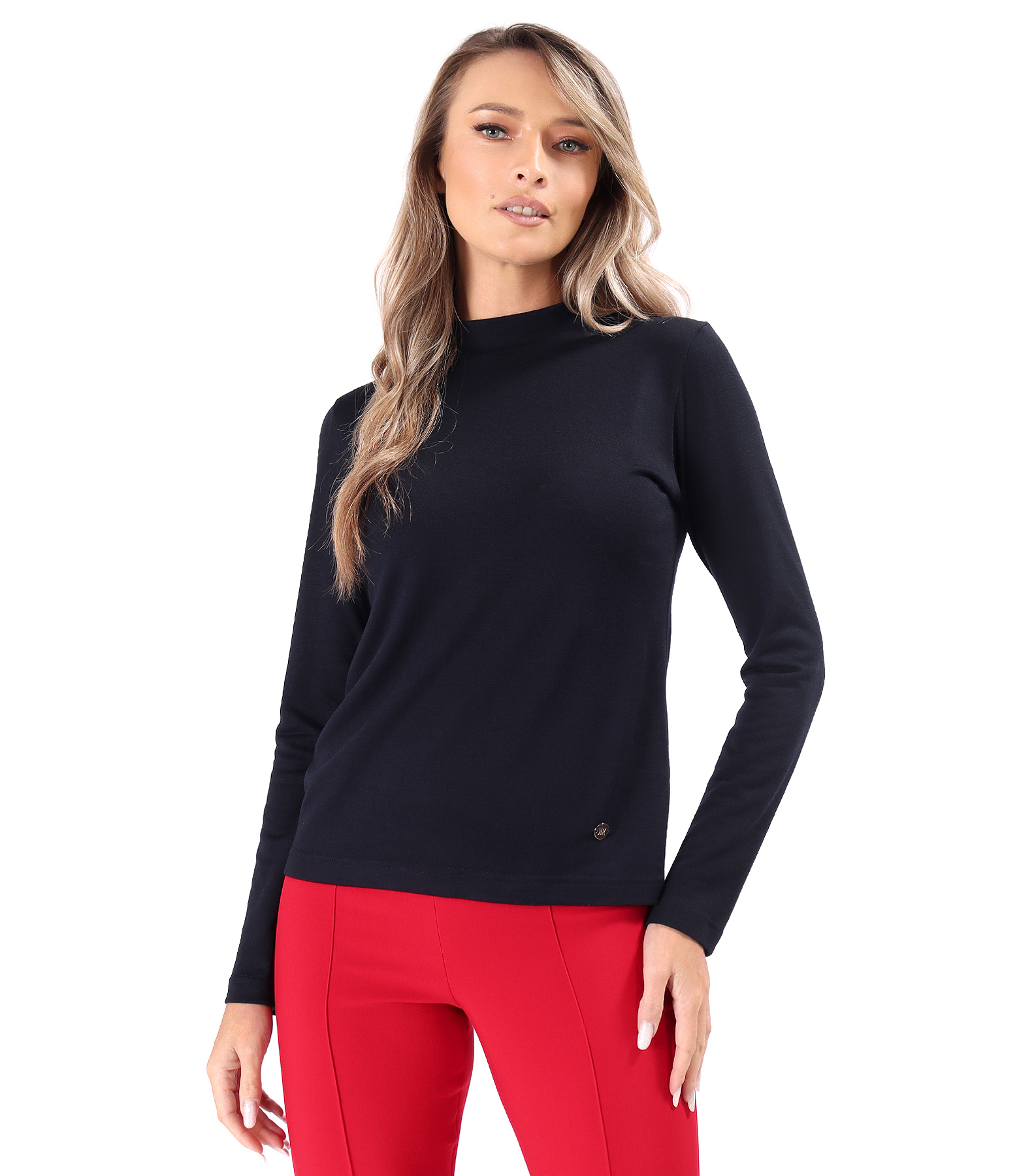 Helanca din jerse elastic gros cu lana