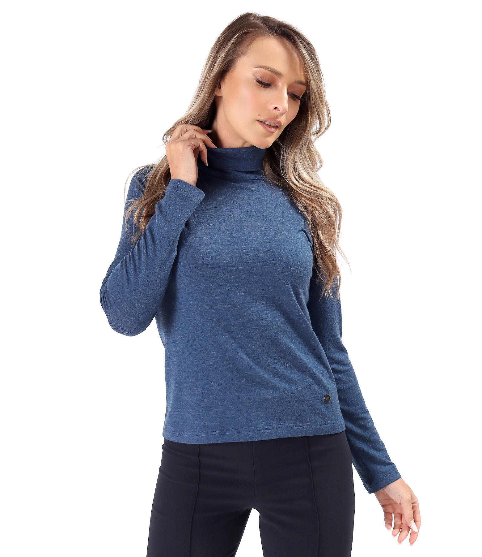 Helanca din jerse elastic gros cu lana
