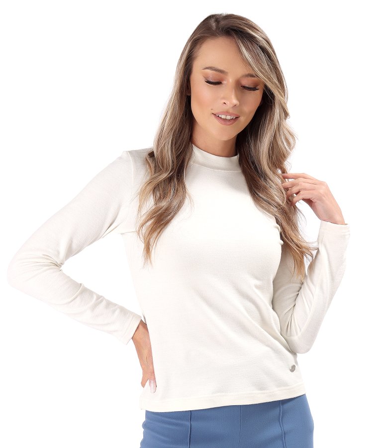 Helanca din jerse elastic gros cu lana