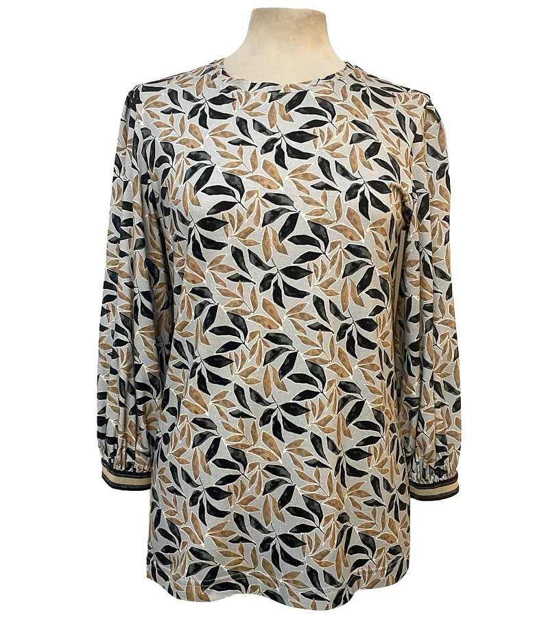 Bluza din jerse elastic cu maneci semi-lungi